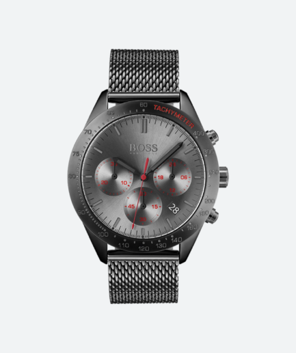Hugo Boss Men’s Chronograph Quartz Grey Stainless Steel Grey Dial 42mm Watch 1513637