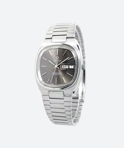 Vintage Omega Seamaster T Automatic Day Date SR Warm Gray Custom Dial Mens Watch